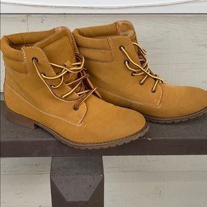Tan ankle boots